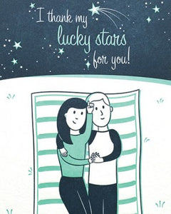 Lucky Stars Love Greeting Card