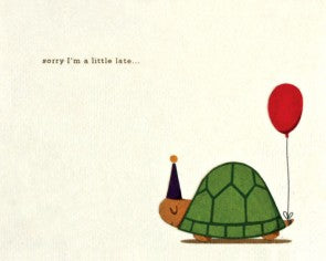 Turtle Belated Birthday Greeting Card