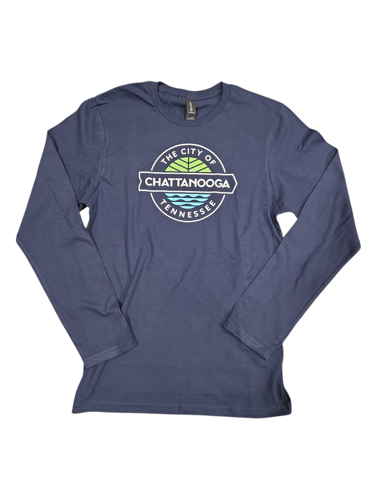 City of Chattanooga L/S Navy Shirt Full Color