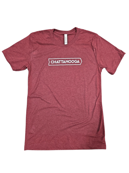 City of Chattanooga Cardinal T-Shirt Arrow