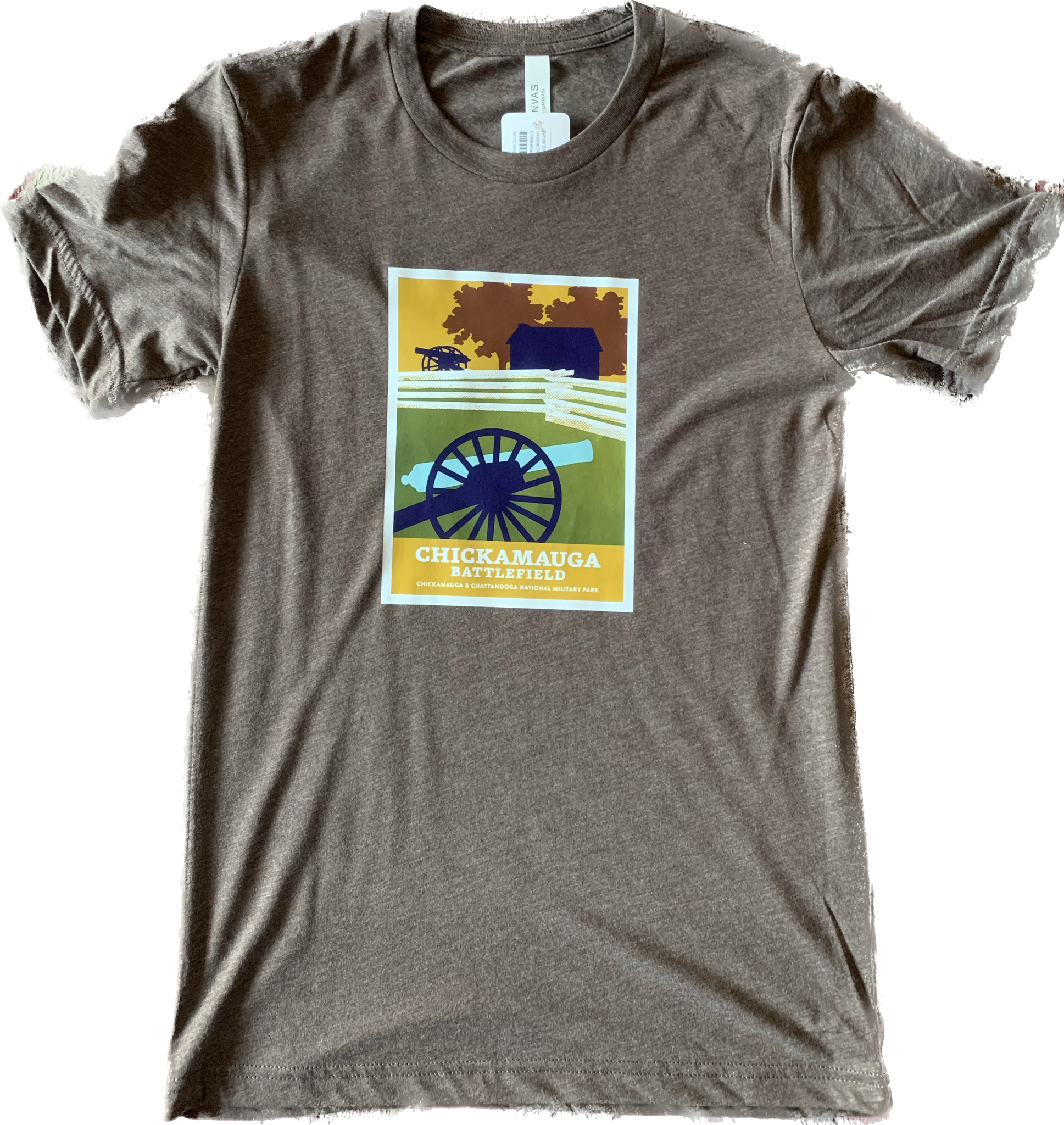 Chickaumaga National Parks T-Shirt - Brown Triblend