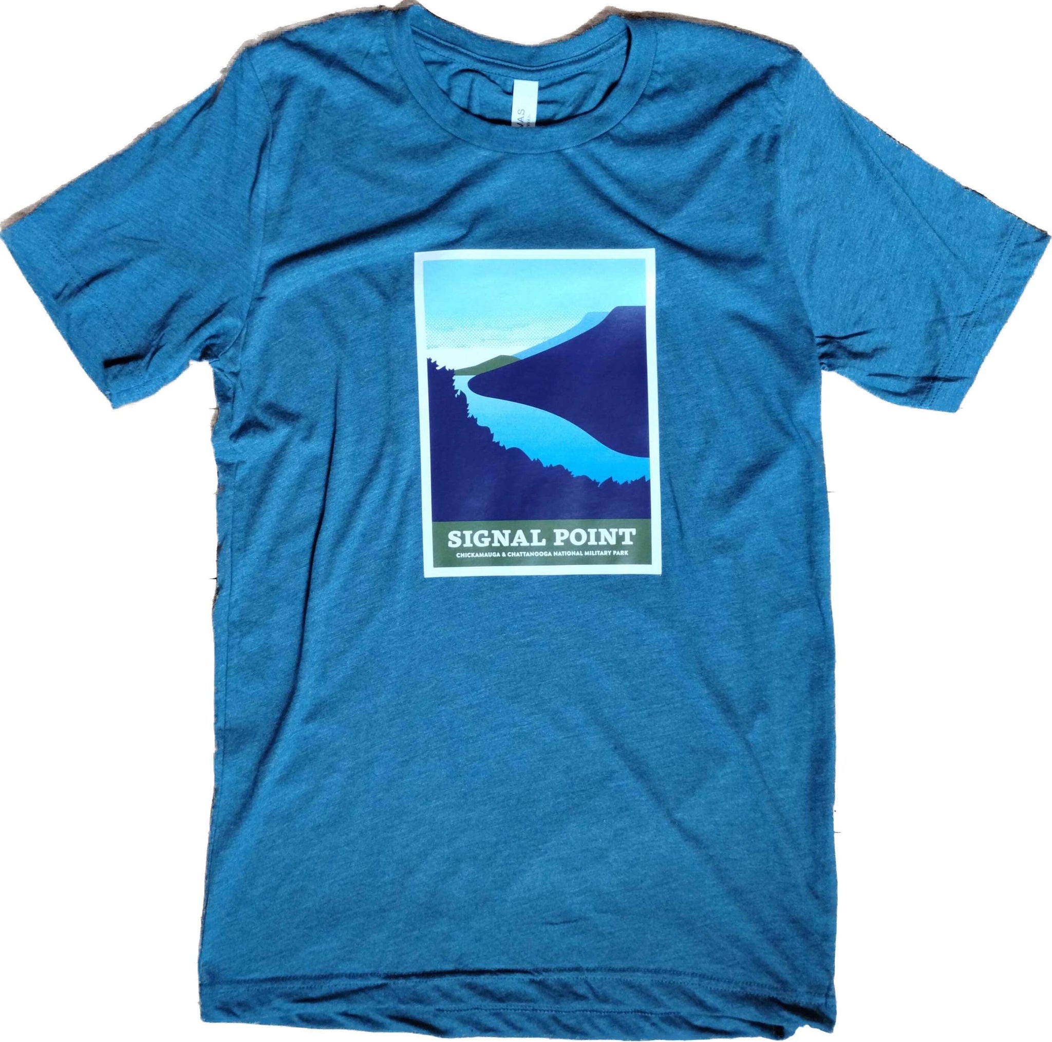 Signal Point National Parks T-Shirt - Teal Triblend