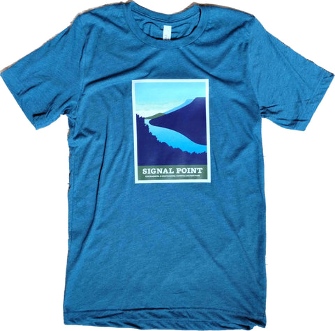 Signal Point National Parks T-Shirt - Teal Triblend