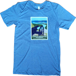 Lookout Mountain National Parks T-Shirt - Blue Triblend
