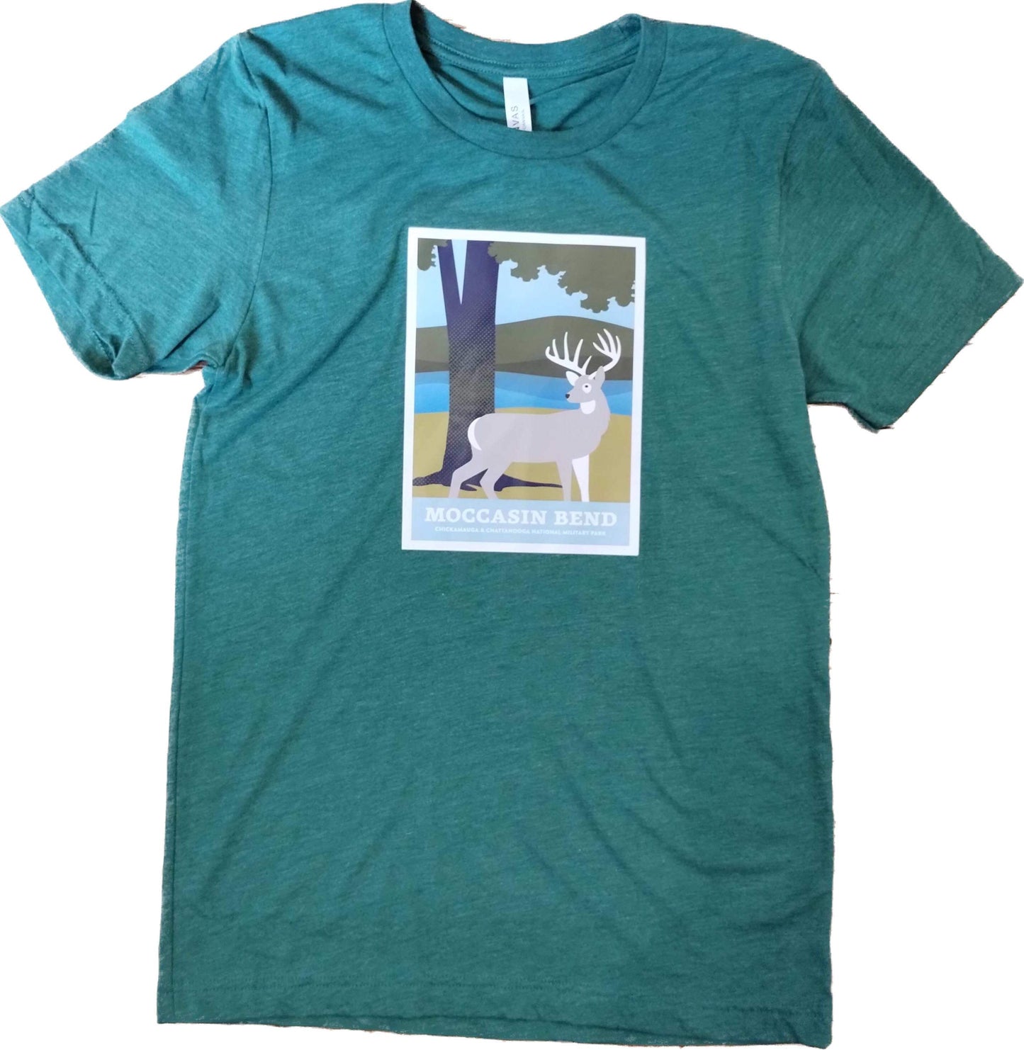 Moccasin Bend National Parks T-Shirt - Green Triblend