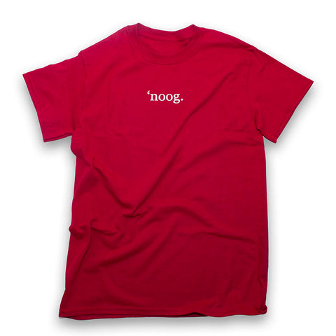 Noog Classic Lettering - Cardinal Red
