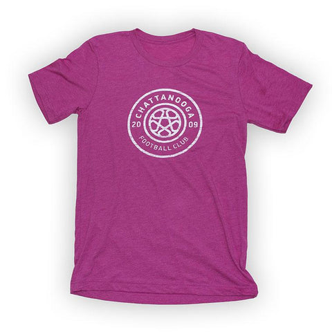 Antiqued Logo T-Shirt (Berry Tri-Blend)