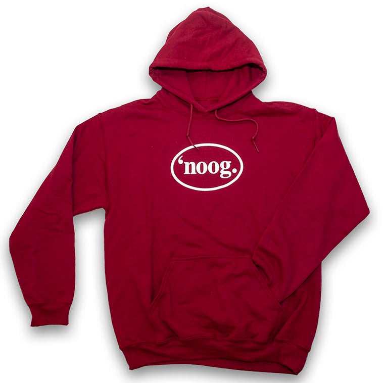 Noog Oval Pullover Hoodie - Cardinal Red