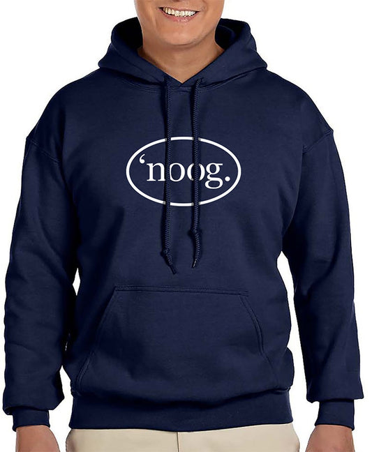 Noog Oval Pullover Hoodie - Navy