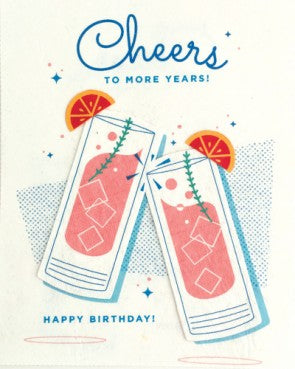 Craft Cocktail Birthday Greeting Card