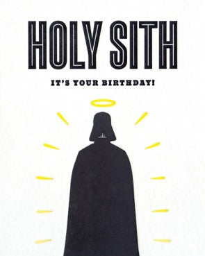 Holy Sith Birthday Greeting Card