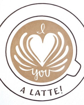 Latte Love Greeting Card