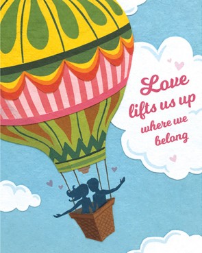 Love Lifts us Up Greeting Card