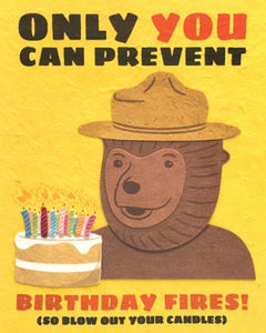 Smokey Bear Birthday Greeting Card